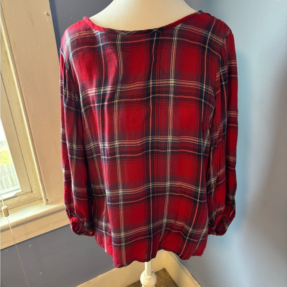 Dizzy Red Plaid Women's Blouse